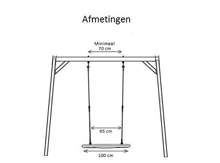 afmetingen Nestschommel Comfort afmetingen