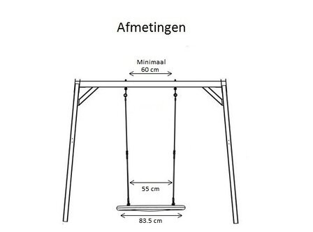 Afmetingen Nest schommel Ovaal