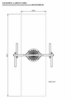 Houten Schommel Robinia met Nestschommel Premium Openbaar