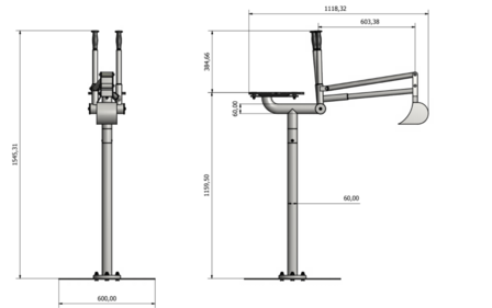 Speeltoestel Graafmachine RVS