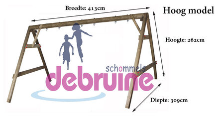 6 haaks zwaar model hoog