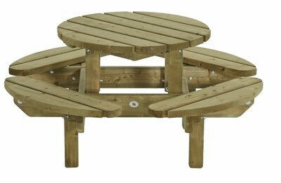 Kinderpicknicktafel Rond 35mm &Atilde;130 cm