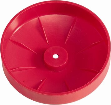 Paal ornament Rood Rond &Oslash;80 mm