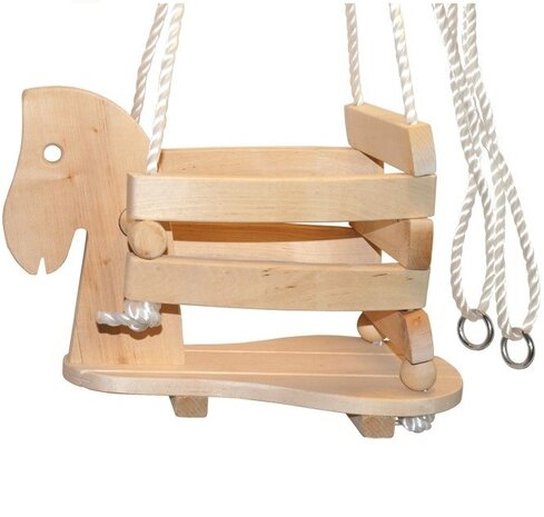 babyschommel houtenpaard