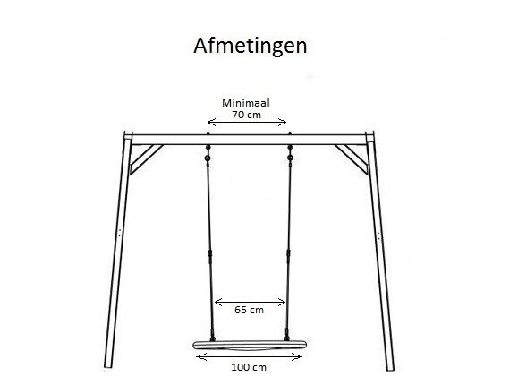 Afmetingen Nestschommel Groen 