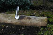 Handgreep RVS rond hout WipWap