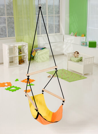 Kinderhangstoel Kids Swinger Geel/Oranje sfeerfoto leeg