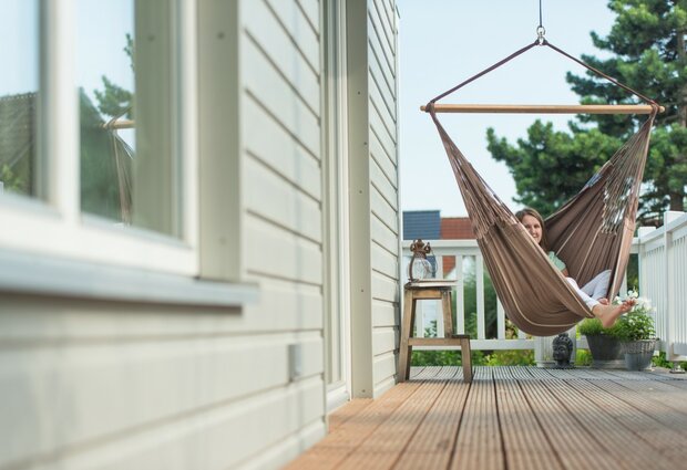 Hangstoel Lounger Habana Chocolate voor binnen/buiten