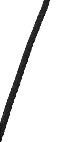 Gewapend touw Ã16 mm Zwart