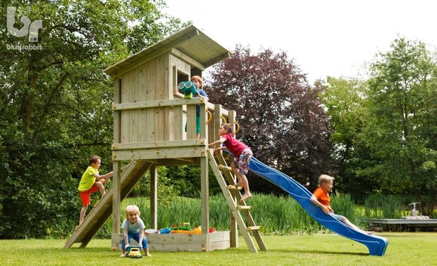 Blue Rabbit Speeltoren Beach Hut Premium Hoog zijkant