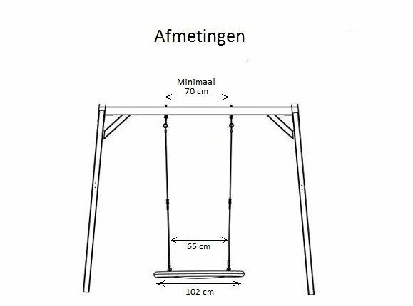 afmetingen nestschommel Spiderman