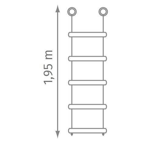 Touwladder PH touw 5 sporten 195cm