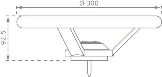 Stuur Kunststof Rood afmetingen