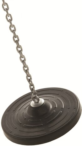 Schommeldisk Rubber met Ketting Gegalvaniseerd