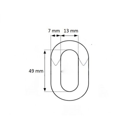 hang stoel verzinkte 7 mm (bestelbaar in verschillende lengtes)