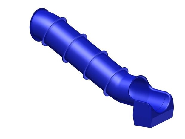 Kunststof modules buisglijbaan blauw