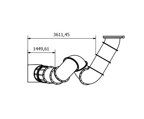 Kunststof modules spiraalglijbaan platformhoogte 250 cm